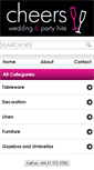 Mobile Screenshot of cheerspartyhire.co.nz